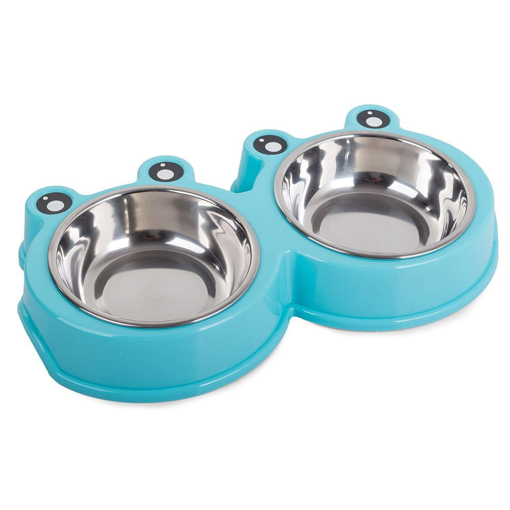 Miska Podwójna Metalowa dla Psa i Kota 2x175ml